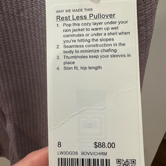 Lululemon Rest Less Pullover in Lavender - Picture 6 of 8